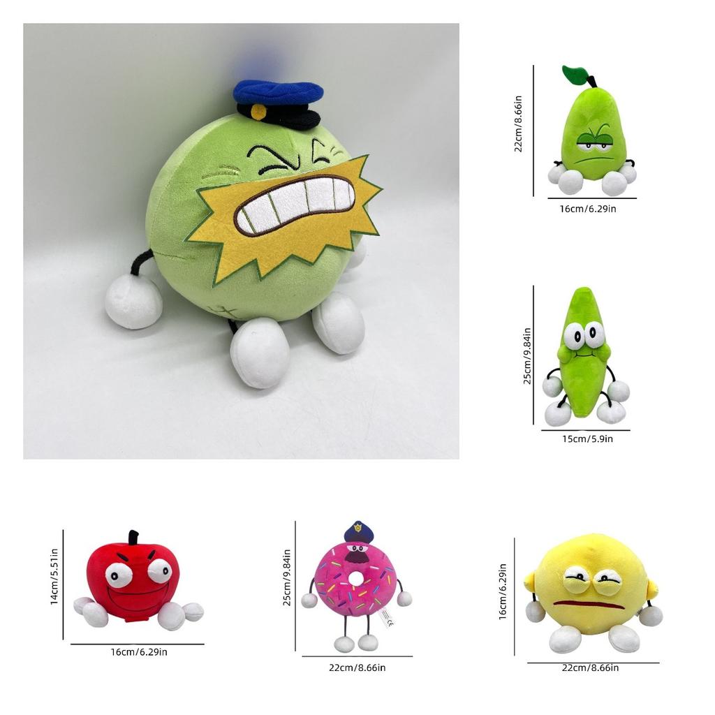 Brain Shovelwares Roblox Game Fans Apple Plush Toy Soft Doll Kid Gift Birthday
