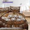 Wolf Pattern Bedding Quilt Set Quilt Cover Pillowcase Home Decoration Birthday Gift (1 * duvet cover + 2 * pillowcase, without core)