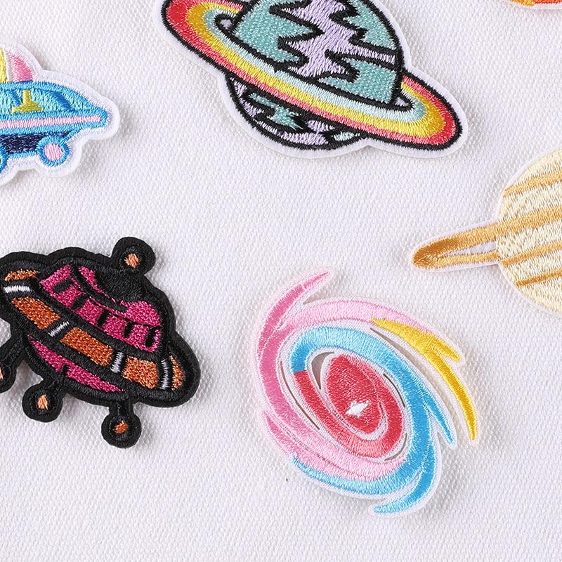 DIY Cartoon UFO Embroidered Cloth Badge Patch for Clothing and Accessories