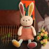 Vytahovací plyšová hračka králík Interaktivní plyšové zvířátko s přepínatelnýma ušima a nohama Legrační králík Měkká plyšová hračka pro narozeniny Velikonoce