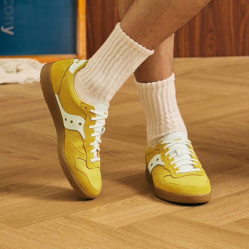 Saucony Bullet Ct Low Top Lifestyle Sneakers Unisex Sneakers Yellow White S79057-3