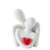 Couple Hug Ceramic Love Statue Mini Hugging Sculpture Romantic Figurine Lover