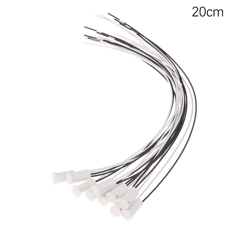 10Pcs/Lot G4 Lamp Socket 10CM/20CM White / Black G4 Lamp Holder For LED Crystal Heads Light Bulb Halogen Light Bulb Socket