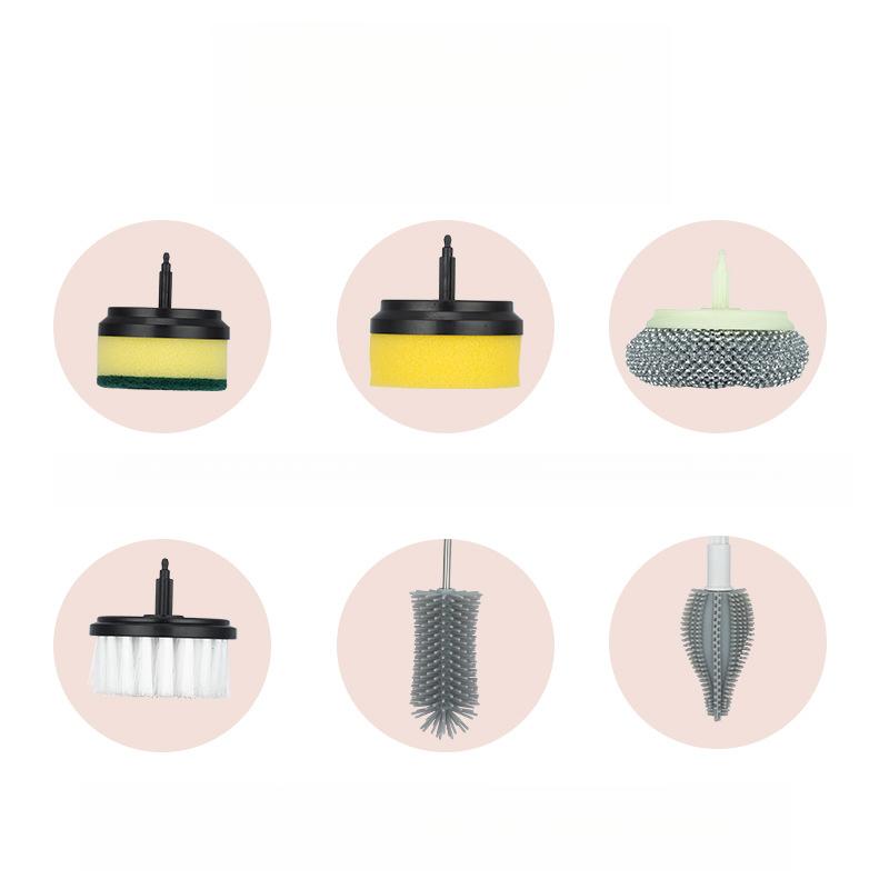 Electric Cleaning Brush Multifunctional Household Brush Steel Wire Kitchen Bathroom Brush Bowl Brush Shoe CleaningTool Automatic Handheld