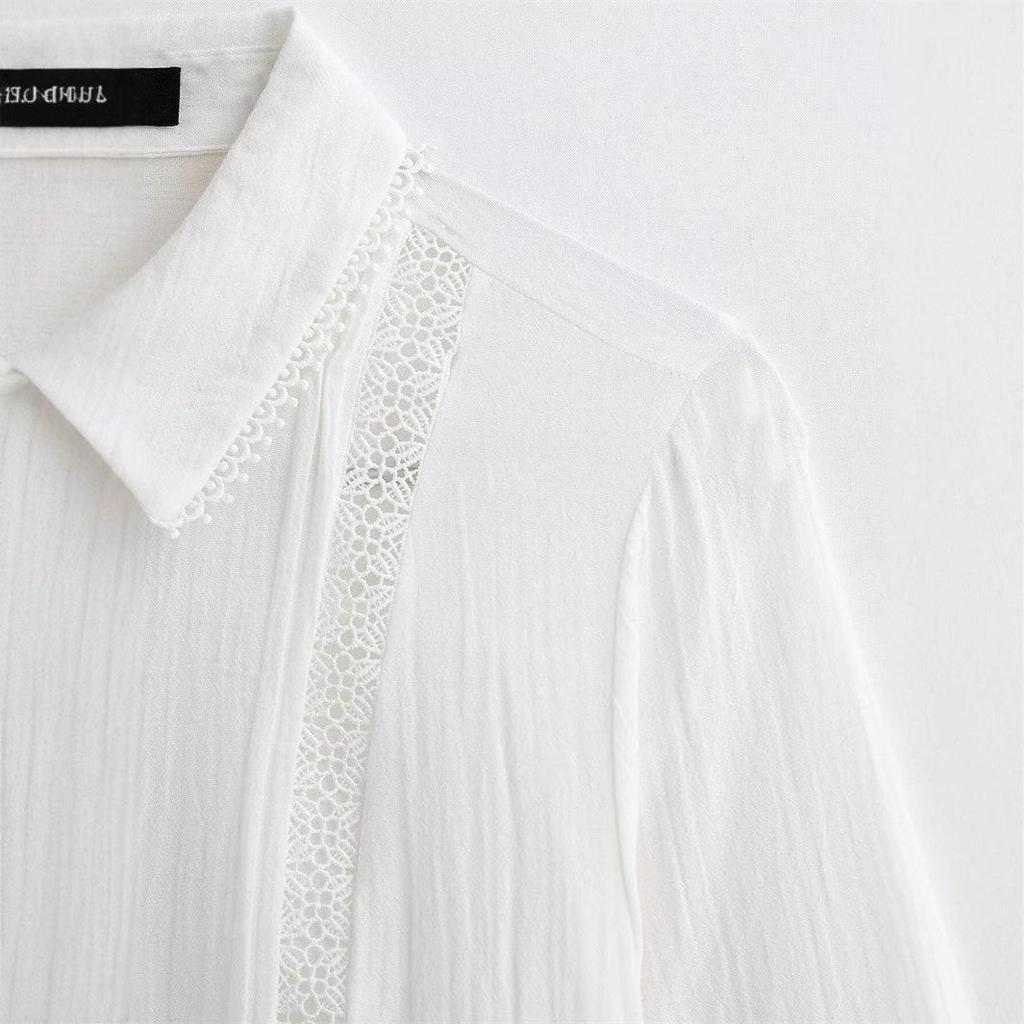 TAOP&ZA Women's Spring/Summer Casual Loose Lapel Shirt