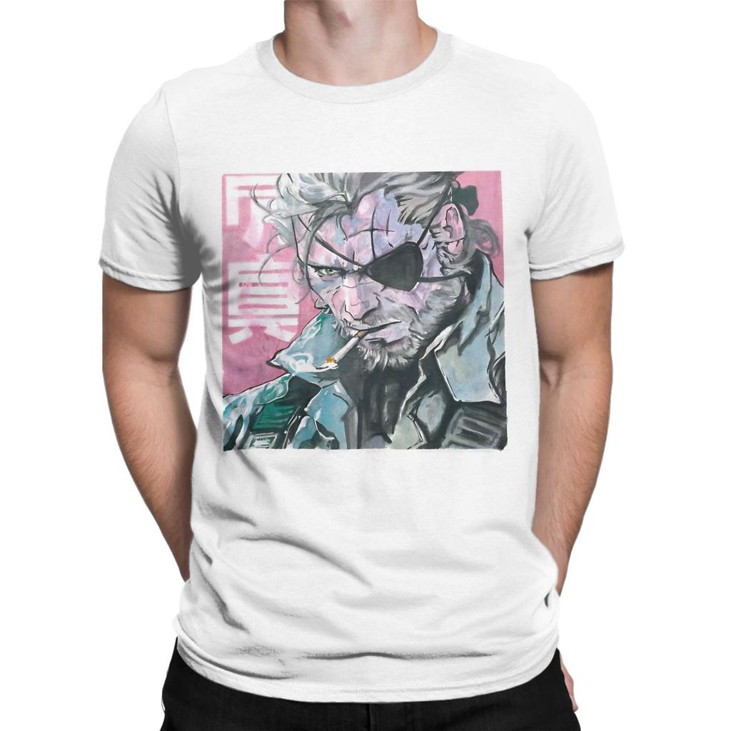 metalgear Funny Graphic 100 Cotton TShirt Metal Gear Solid Tops Tees For Unisex