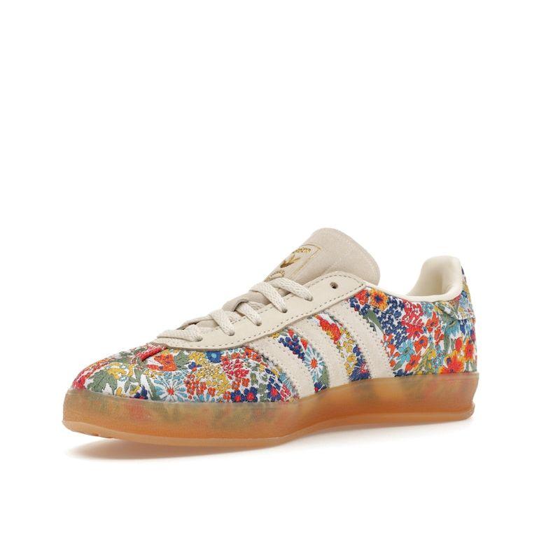 Adidas Liberty London X  Gazelle Indoor Floral Embroidery Women Sneakers Cream Off-White Gum JP5309
