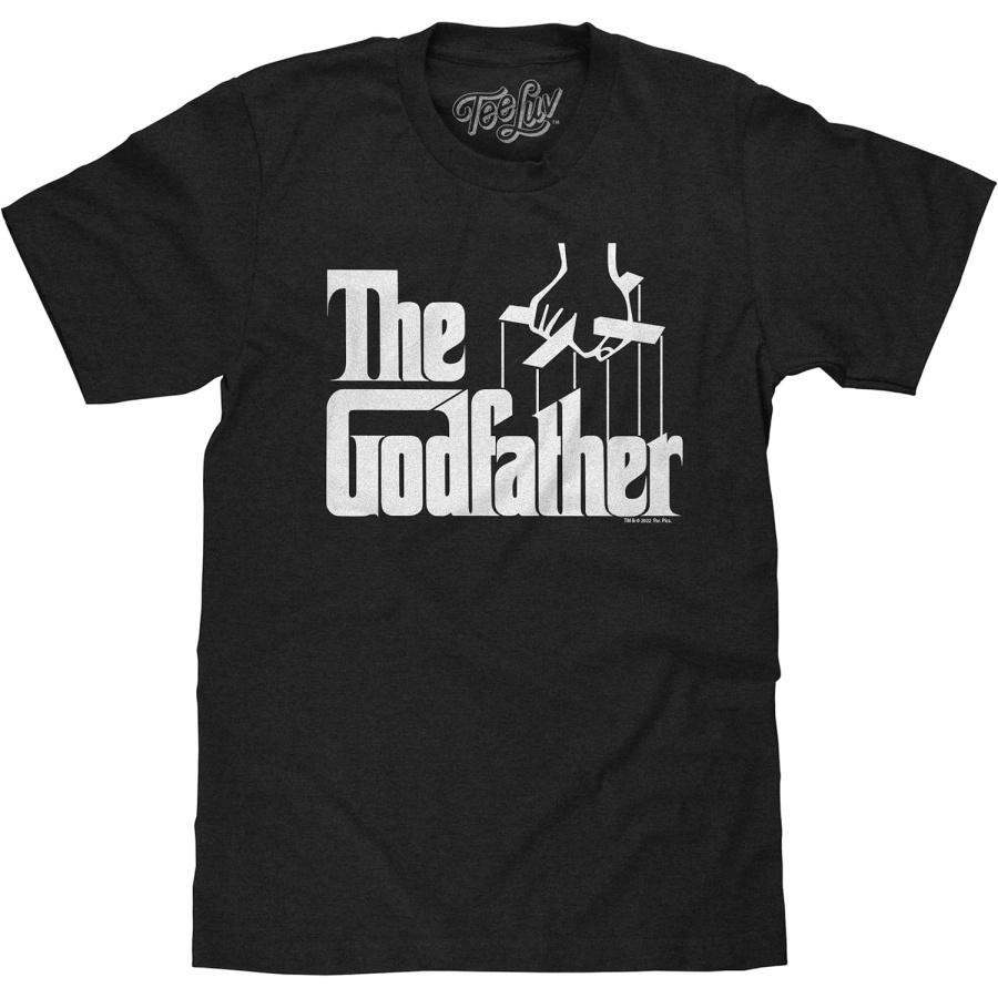 Tee Luv Men's The Godfather Shirt - Retro Mafia Movie Logo T-Shirt