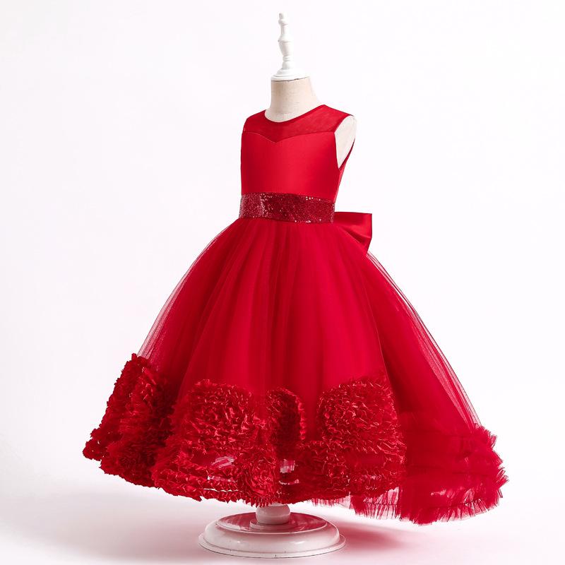 Children Clothing For Girl Clothes Flower teens Christmas Dresses Birthday party Formal Evening Gown Princess Dress