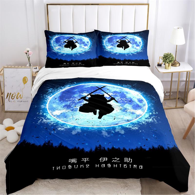 Anime D-Demon-Sla Cartoon All Season Duvet Cover comforter Bedding set Soft Quilt Cover and Pillowcases Single/Double/Queen/King
