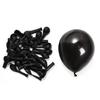 Matte Black Latex Party Balloons