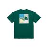 The North Face T-Shirts Men's Green Crew Neck Moderate Straight Fit NT7UP11N