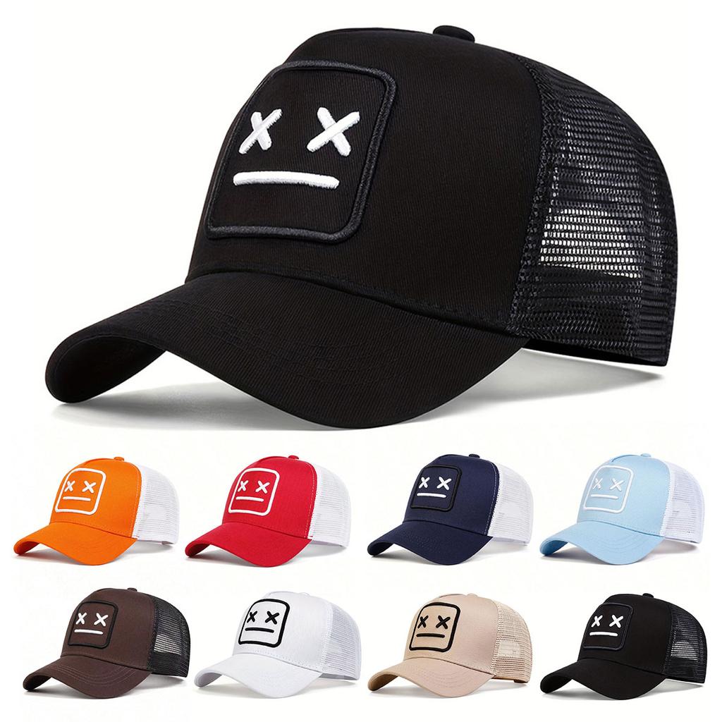 Vår og sommer pustende netting for menn og kvinner lue par utendørs hip hop solkrem hatter nett baseball cap lastebil lue golf caps