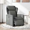 VidaXL Fauteuil inclinable de massage électrique gris foncé tissu 3303125