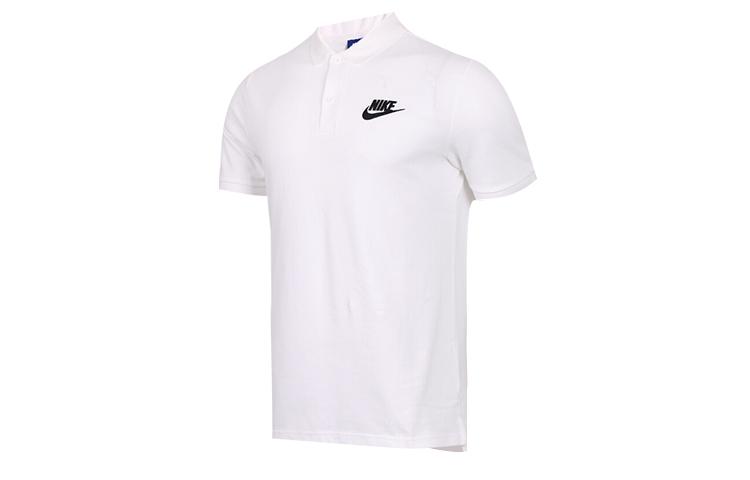 Nike Polo Shirts Men s White Polo Collar Moderate Straight Fit CN8765-100 L