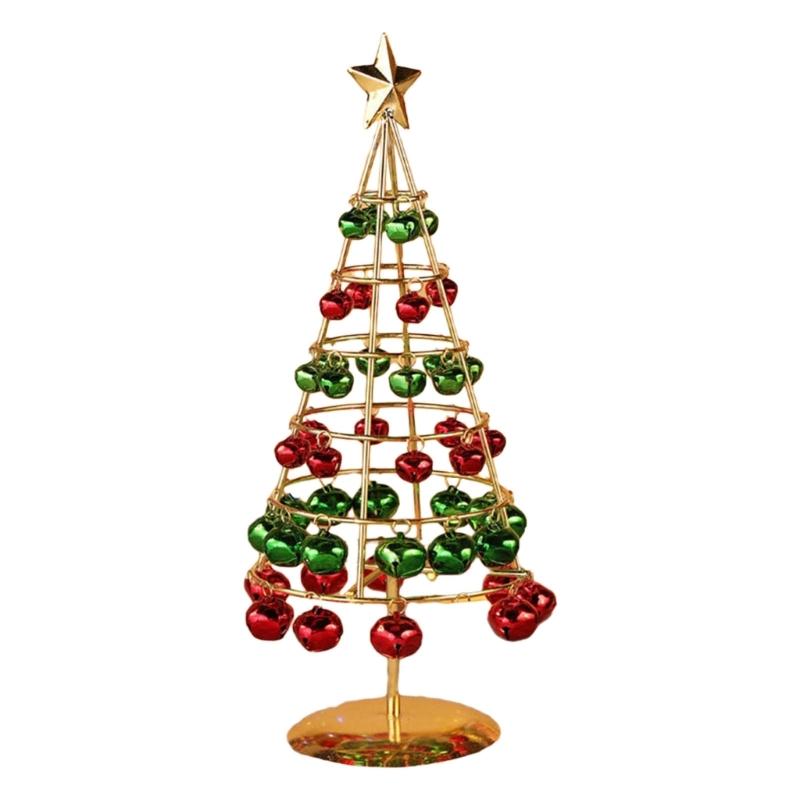 

Маленькая искусственная рождественская елка из кованого железа, стильное праздничное украшение, декор для праздничной новогодней вечеринки, принадлежности для вечеринок