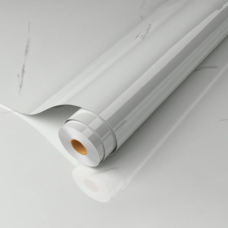 Self Adhesive Marble Grain Contact Paper Waterproof Oil Proof Stain Resistant Easy Clean for Kitchen Countertop Bathroom Renovation