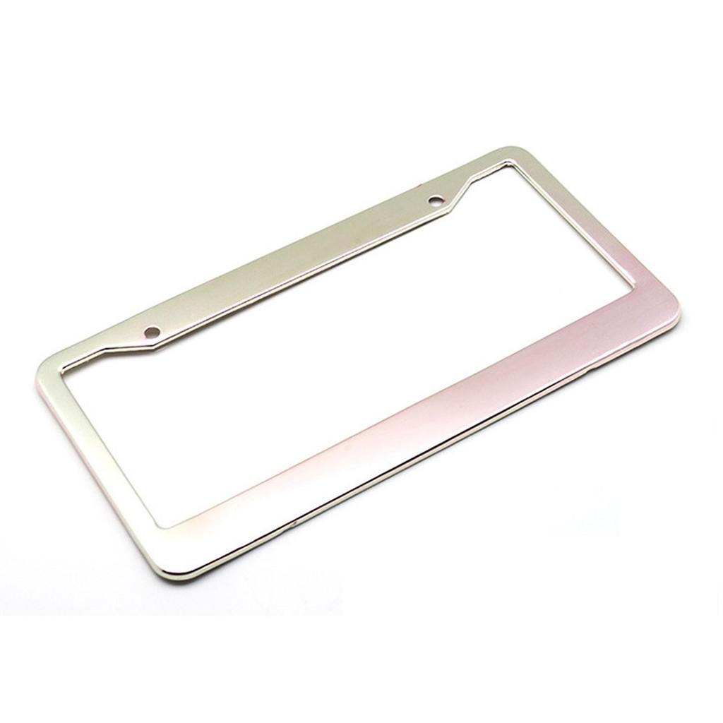 Alloy License Plate Frames 2 Screw Holes / Black/ Blue/ Purple/ Red/Golden Design Custom USA Standard