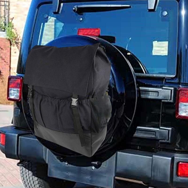 Spare Tire Trash Bag Cargo Storage Bag Oxford Cloth PU Leather Large Large