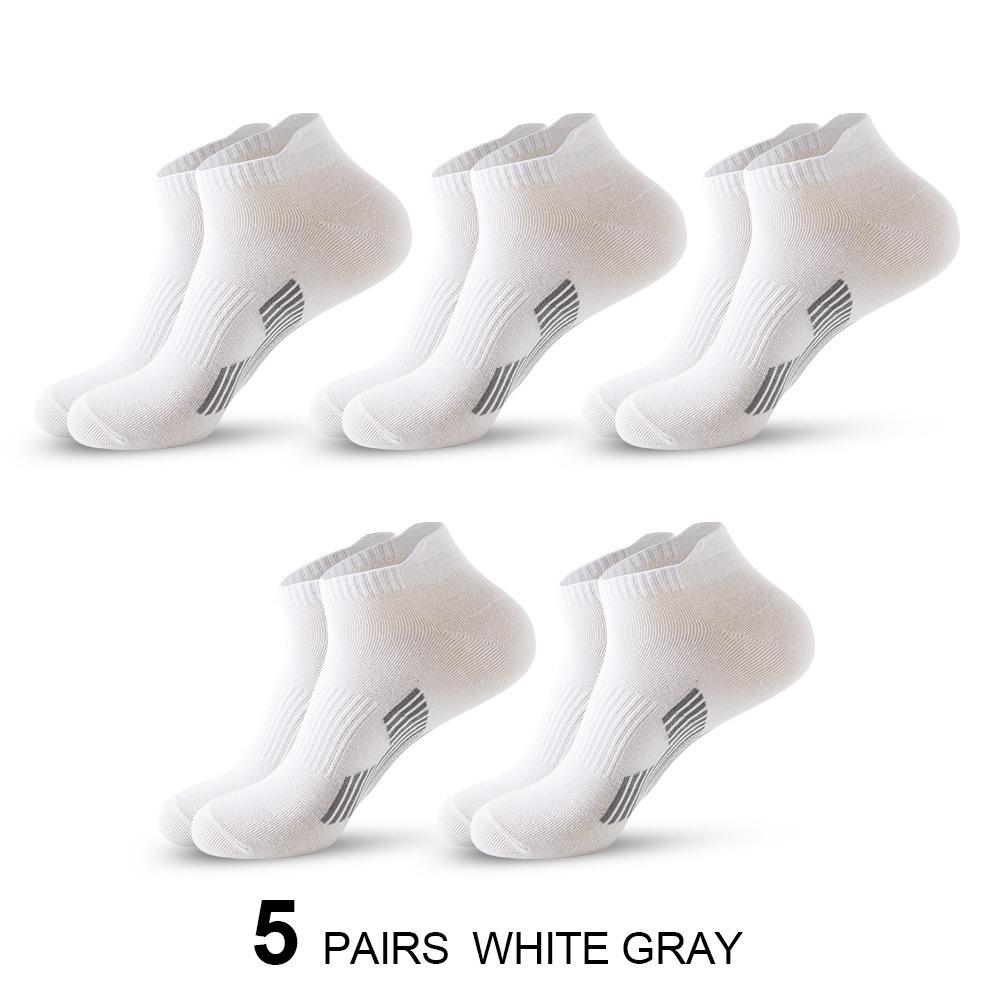 Men's Low-Cut Cotton Sports Socks for Running & Basketball