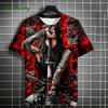 Manga Girl Print T-Shirt Japanese 3D Print Top Personality Anime