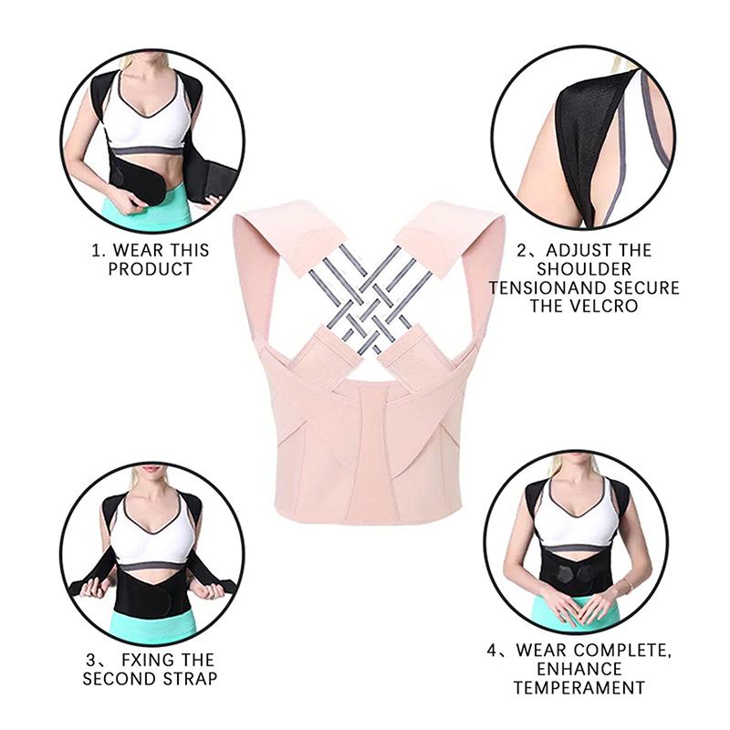Unisex Invisible Posture Corrector: Breathable Back and Lumbar Support