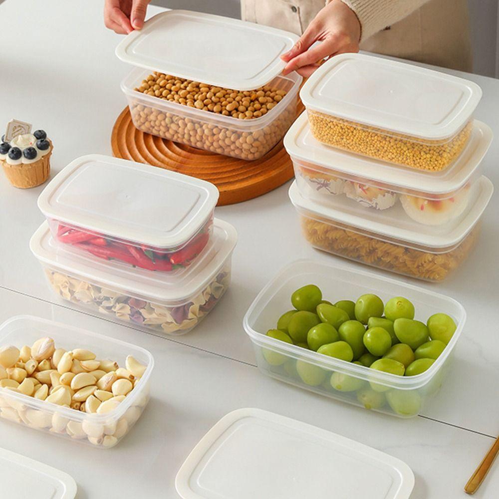 

Stacking Household Sealed Boxs Vegetable Freezer Storage Tool Fresh-keeping Organize M