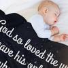 John 3:16 KJV Throw Blanket Baby Soft Plaid christmas decoration Hair Blankets