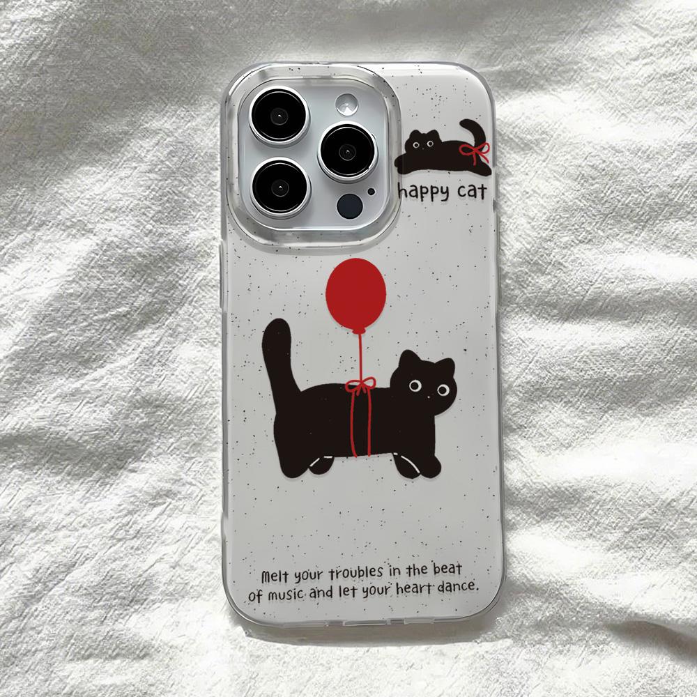 Painted Phone Case for iPhone 12 13 15 16 iPhone 16 12 13 14 15 Pro  14 15 16 Pro Max Coverage Shockproof Anti-Fingerprint Fresh Style Protective Case