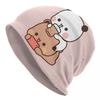 Boba Mochi Peach And Goma By Beanies Caps For Hip Hop Winter Warm Knitting Hat Adult Anime Panda Bubu Dudu Bear Bonnet Hats