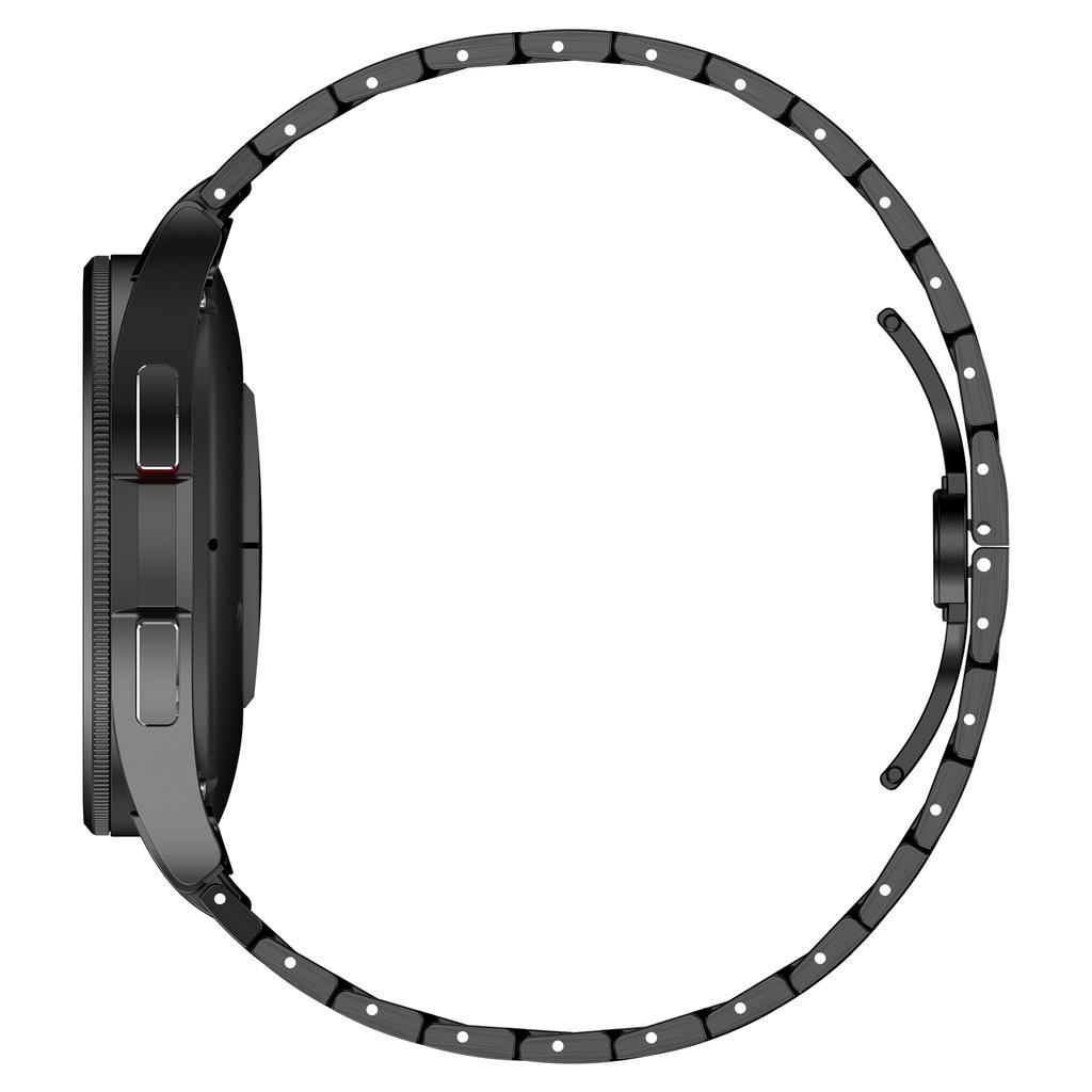 For Samsung Galaxy Watch FE 40mm/Watch6/Watch6 Classic/Watch 5 Stainless Steel Watch Strap Butterfly Buckle Wrist Band