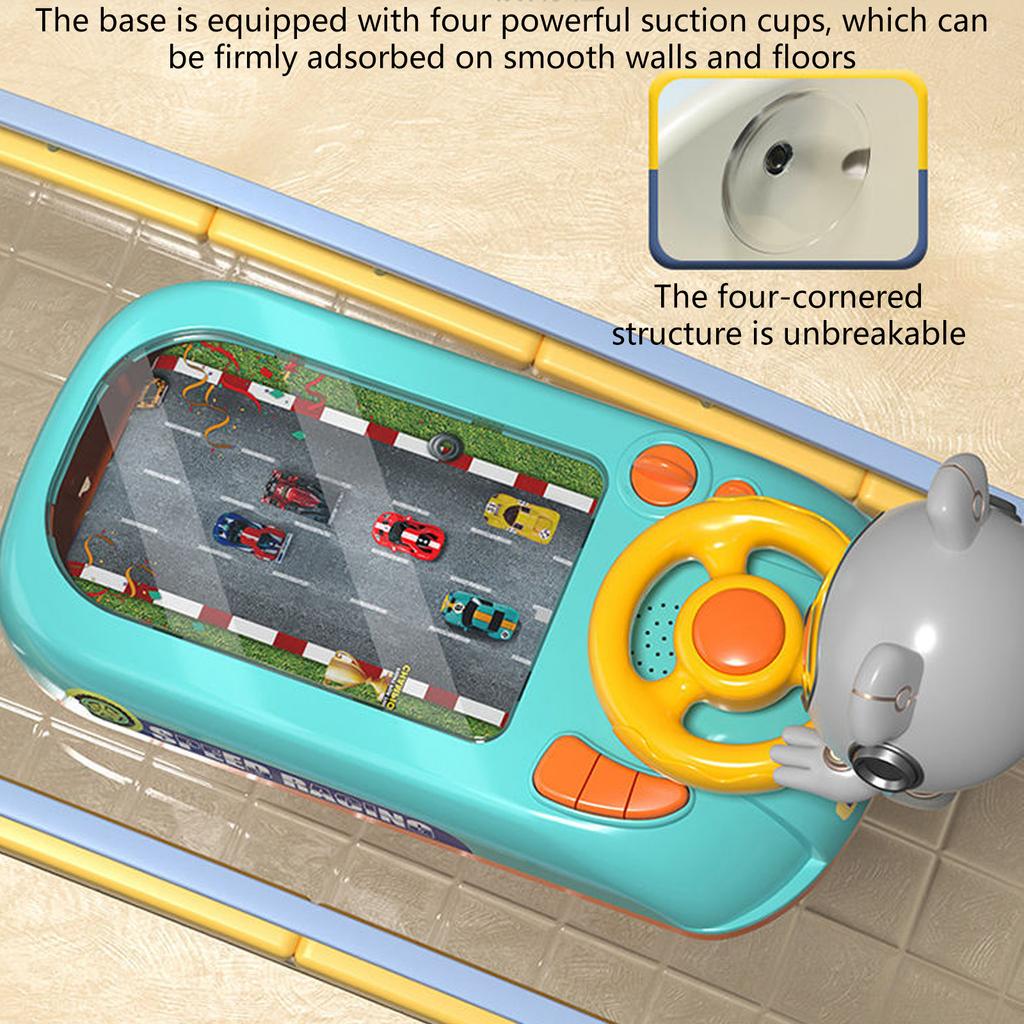 Lern-Lenkräder Spielzeug Fahrsimulator Simuliertes Fahren Rennwagen Spiel Autorennen Spielzeug für Kleinkinder Jungen Mädchen