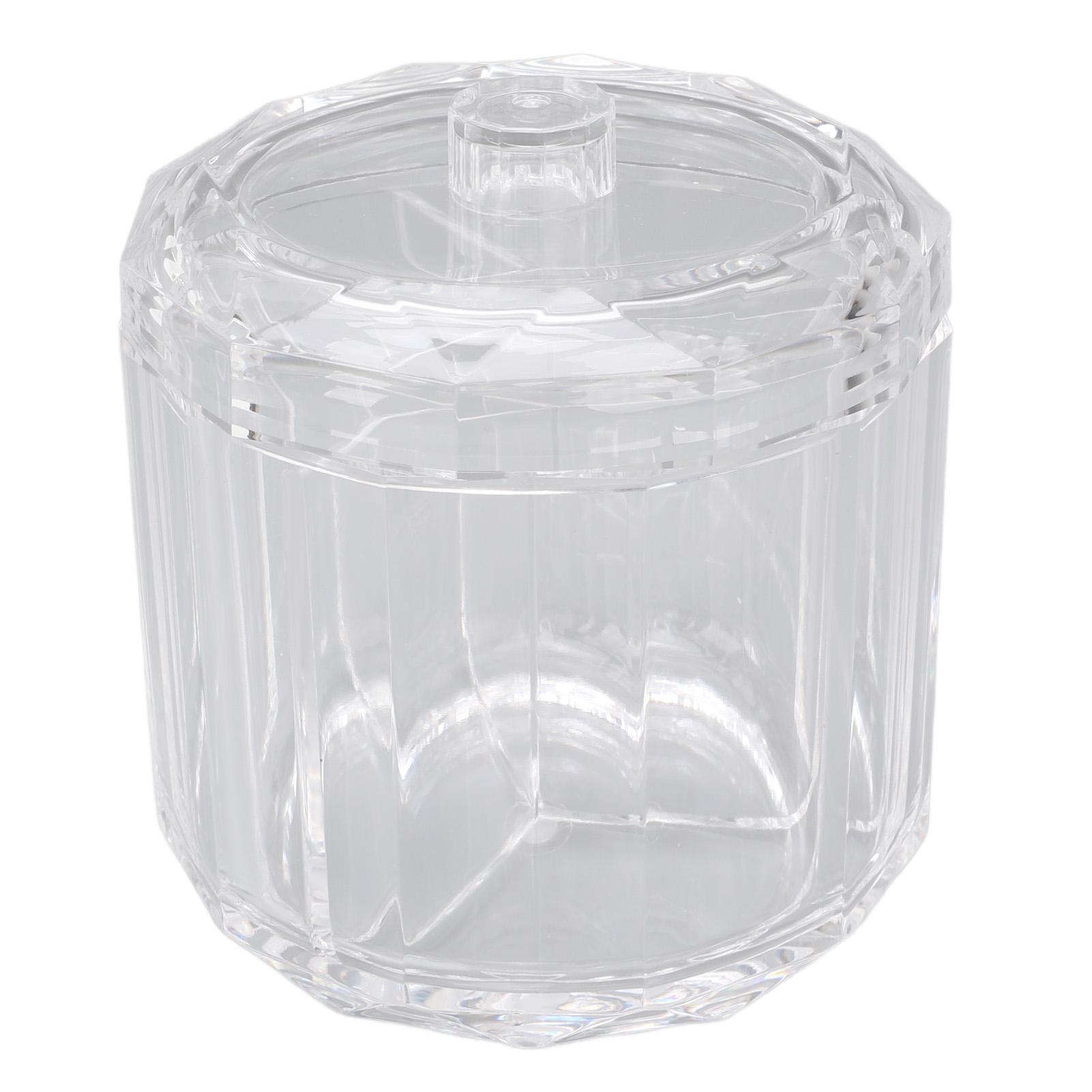 

Держатель для ватных палочек с крышкой, прозрачный, пыленепроницаемый, водонепроницаемый, 3 отдельных отделения для ватных шариков