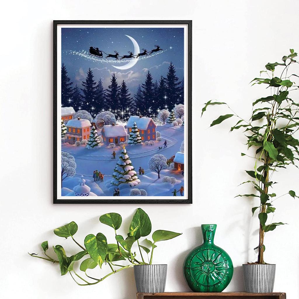 5D DIY Diamond Painting Santa Claus Cross Stitch Kit Mosaic Diamond Embroidery Full Round/Square Drill Home Decoration