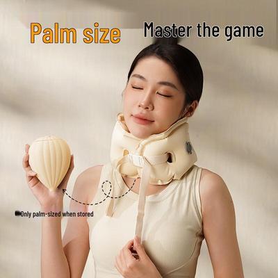 Oreiller gonflable de soutien cervical HEZHENG prise CN (adaptateur inclus)