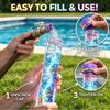LED Light Up Water Blaster Glowing Rainbow Effect Long Range Water Gun Summer Pool Beach Water Fight Toy for Family Fun