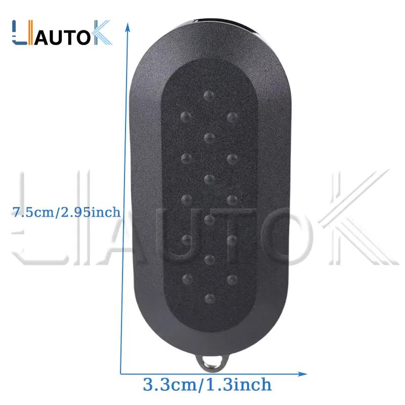 Car Key Case For Fiat 500 Punto Ducato Panda Bravo For Citroen Jumper For Peugeot Boxer Uncut Blade Key 2/3 Buttons Key Shell