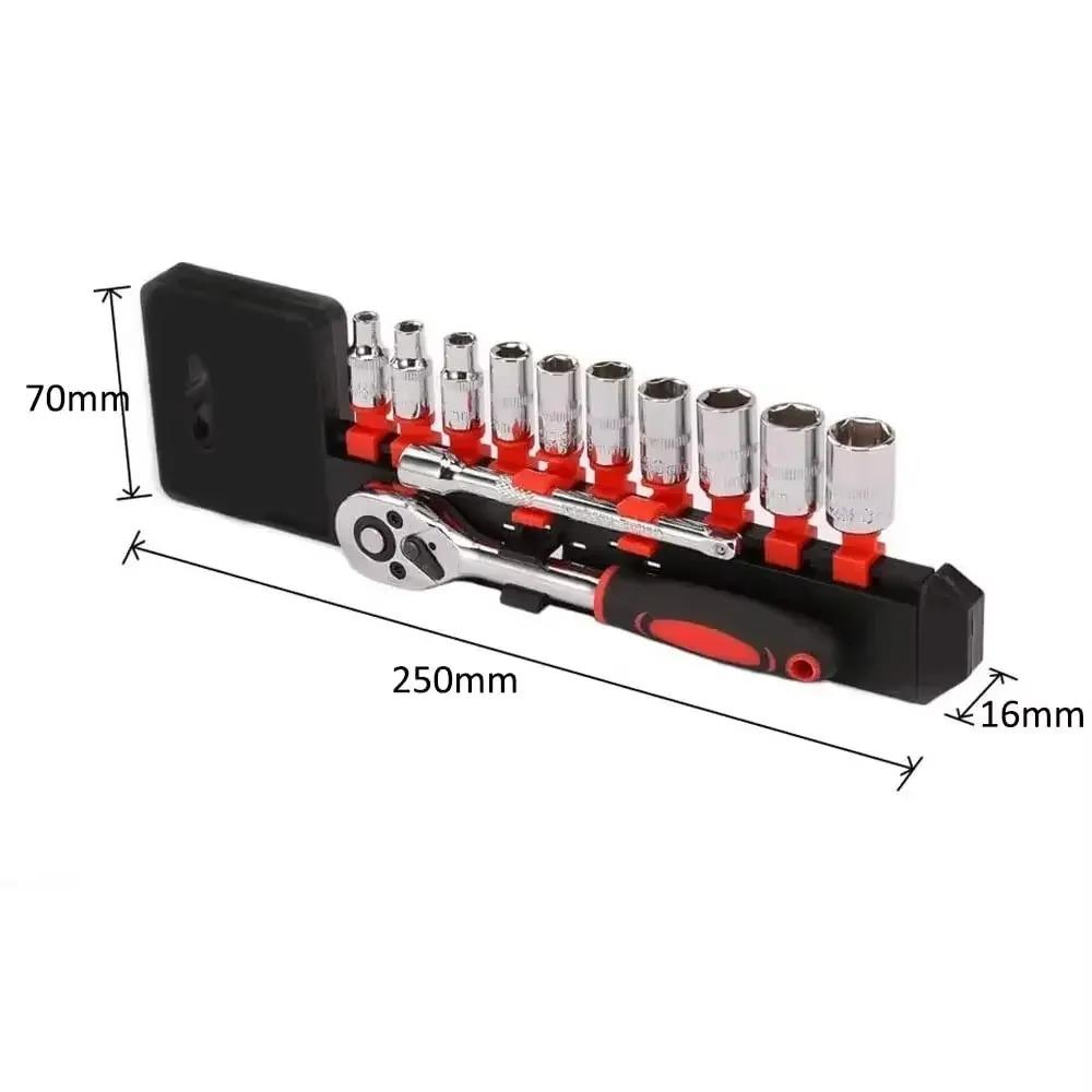 New Key Socket Set Multi-Purpose Repair Tool for Car,Motorcycle,Professional Socket Wrench Kit, Durable Hardware for Maintenance