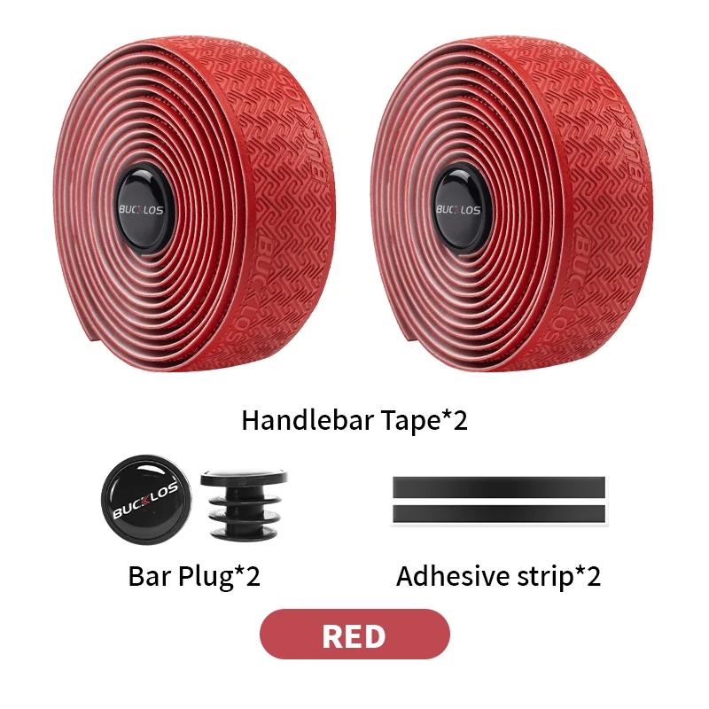 BUCKLOS Bicycle Handlebar Tapes Road Bicycle Handlebar Tape Anti-slip Waterproof Cycling Bar Wrap Road Bike Accessories