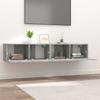 VidaXL Meubles TV 2 pcs Sonoma gris 80x30x30 cm Bois d'ingénierie 820464