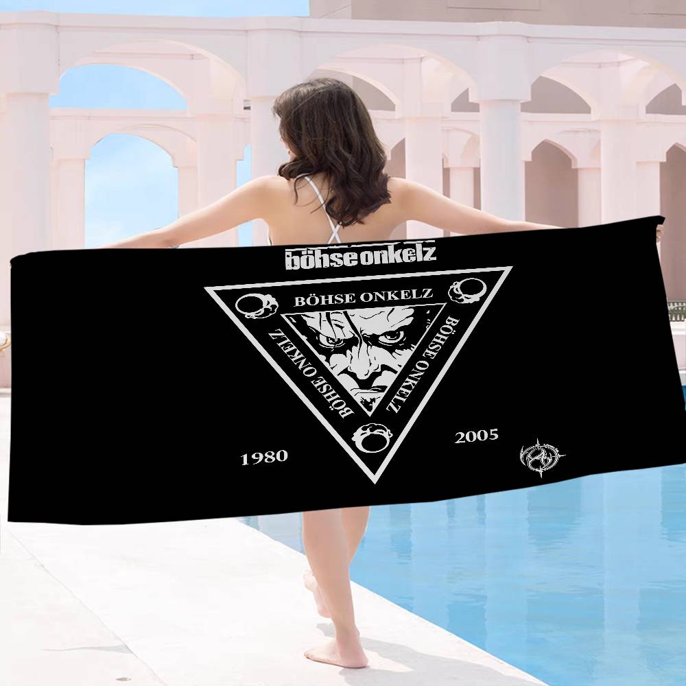 Germany B-Bohse O-Onkelz Big Microfiber Beach Towels Quick Dry Towel Sand Beach Towels Pool Towel For Travel Swim Pool Yoga