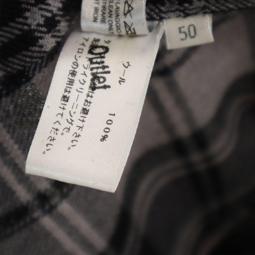 BOTTEGAVENETA made in Italy Check Pattern wool tailored jacket 50 Men's Used