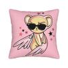 Sakura Magical Cartoon Anime Pillow Cover Fashion Pillow Case For Couch Sofa Bedroom Comfy Cushion Cover Gift