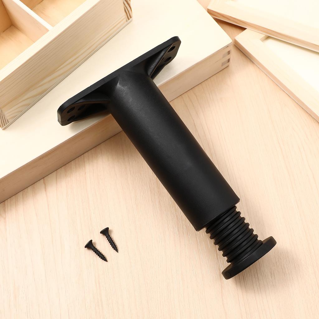 2Pcs Bed Frame Center Support Heavy Duty Adjustable Legs 5.11-8.66in Strong Load-Bearing Bed Replacement Parts Non-Slip Floor