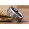 Hot Selling New 8mm Wide Vintage Hammer Pattern Brushed Sand with Horizontal Grooves for Men and Women's Ring Pairs