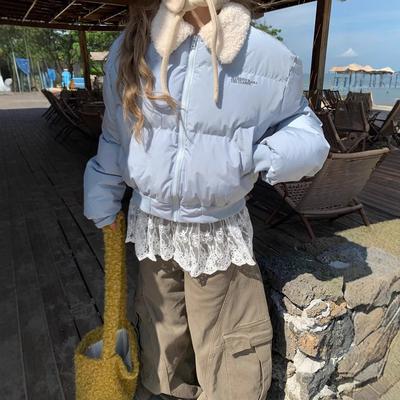 Short Cotton-padded Jacket Women's Winter New Versatile Bread Clothes Retro Casual Cotton-padded Jacket