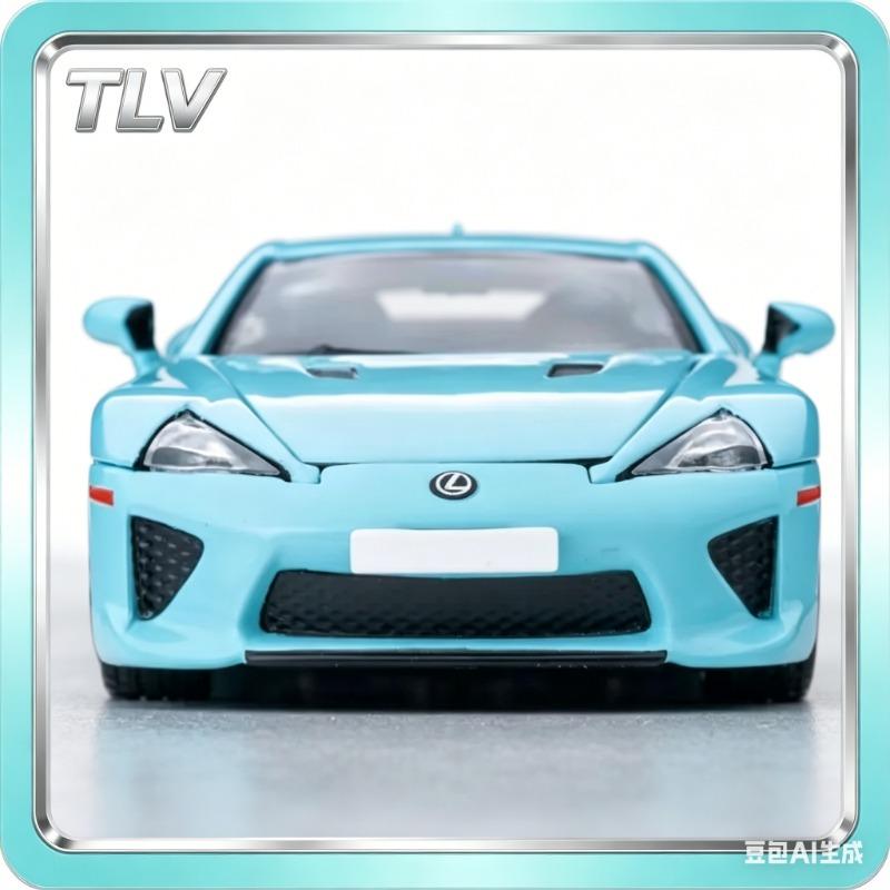 FDL4 TLV 2026HEC 1:64 Lexus LFA in blue, made of alloy material with casting process, high-end static car model, Boy's gift