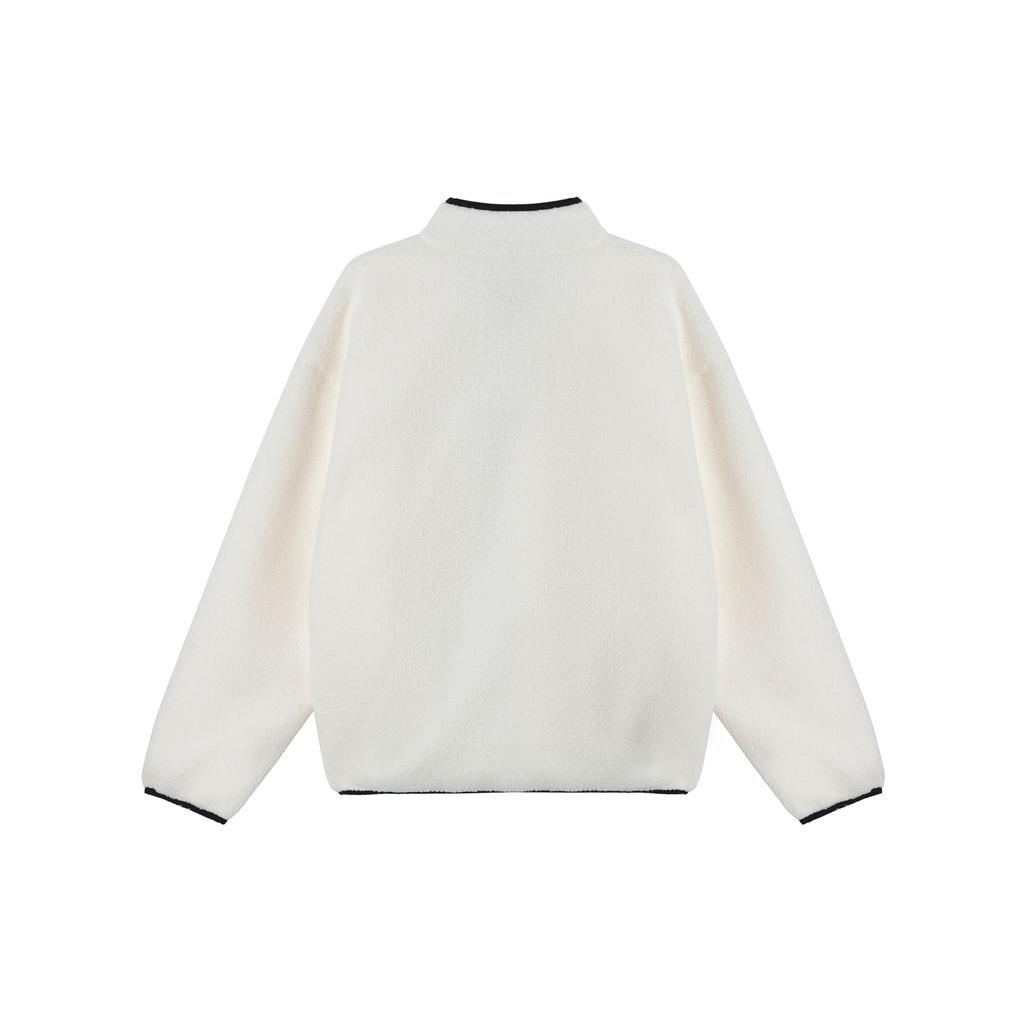 Jordan Flight Faux Shearling Stand Collar Loose Jacket Men Jacket Off-White FV7449-133