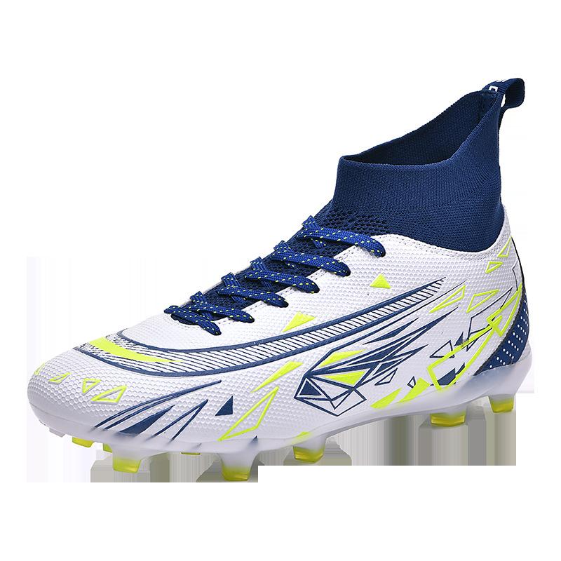 New football shoes for teenagers, long nails, broken nails, football shoes, actual combat outdoor sports high top