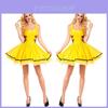Vestido Fantasia Feminino Pikachu Pokemon Amarelo Deslumbrante Com Detalhes em Tule Para Celebrações de Halloween